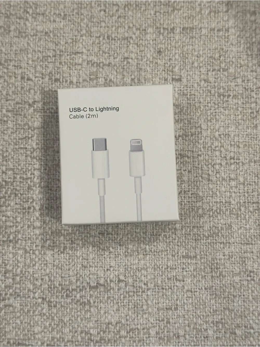 iPhone USB-C to Lightning Cable (2m) and 20W USB-C Power Adapter – White